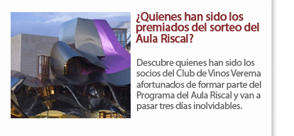 ¿Quienes han sido premiados en el Aula Riscal?