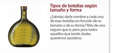 Tipos de botella de vino